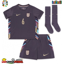 Camisa de Futebol Inglaterra Marc Guehi #6 Equipamento Secundário Infantil Europeu 2024 Manga Curta (+ Calças curtas)